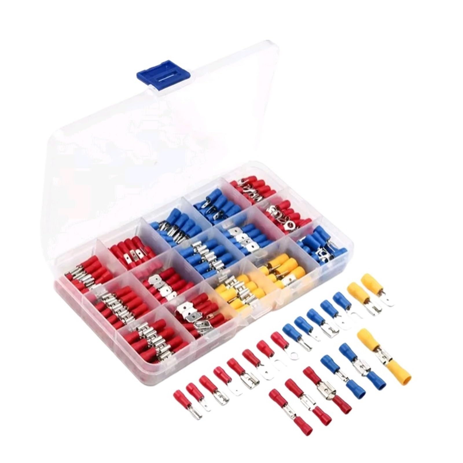 Ensemble de 280 cosses à sertir isolées for fils électriques, fourches à fourche, multicolores