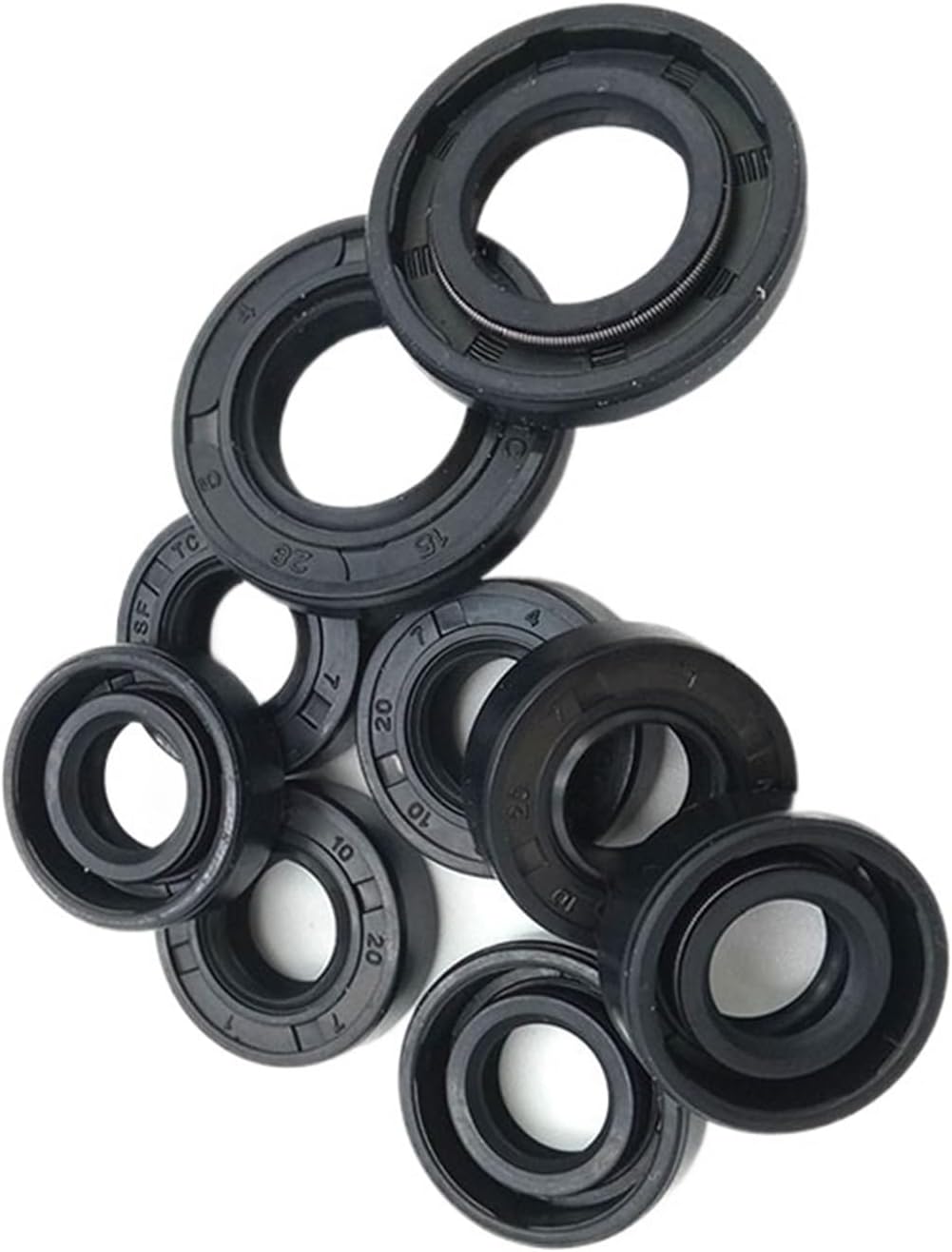 NBR Shaft Oil Seal TC-25 * 32 * 33 * 34 * 35 * 36 * 37 * 38 * 40 * 42 * 43 * 45 * 47 * 48 * 50 * 52 * 55 * 60 * 62 * 72 * 4/5/6/7/8/9/10/12/15 Double lip spring rotary Lip seals(25x42x13mm 2pcs)