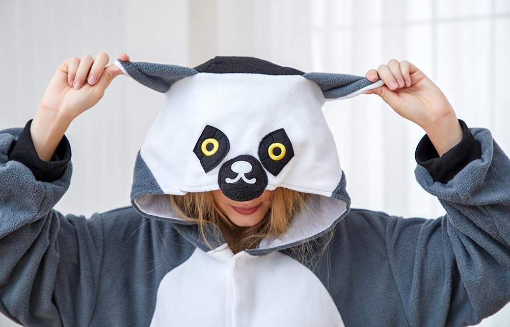 Adult Animal Onesie Pajamas Halloween Cosplay Costume Sleepwear for Women and Men - Image 4