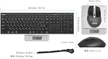 Amazon | Arteck Bluetooth キーボード マウス セット マルチ