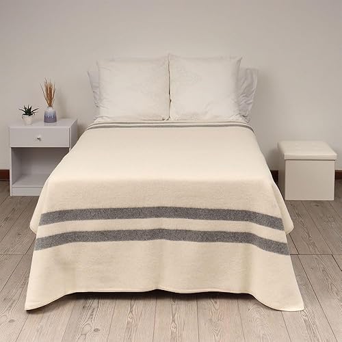 Miniatura 90 de Manta gruesa de lana de alpaca pesada para acampar al aire libre o usar en interiores Mantas suaves de lana de alpaca peruana