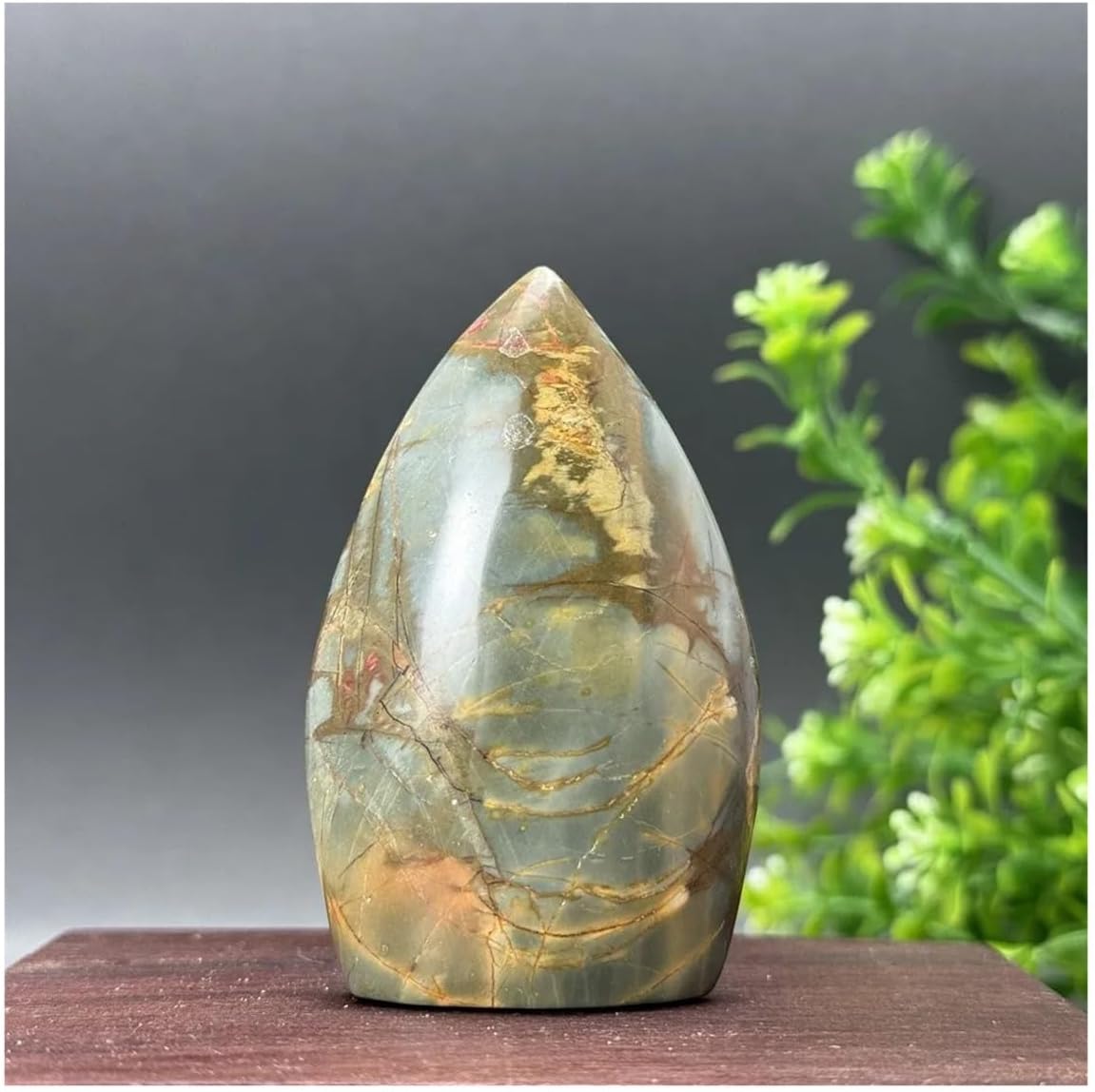 Crystal Stone Home Decor Natural Stone Red Turquoise Free Form Torch Home Decor