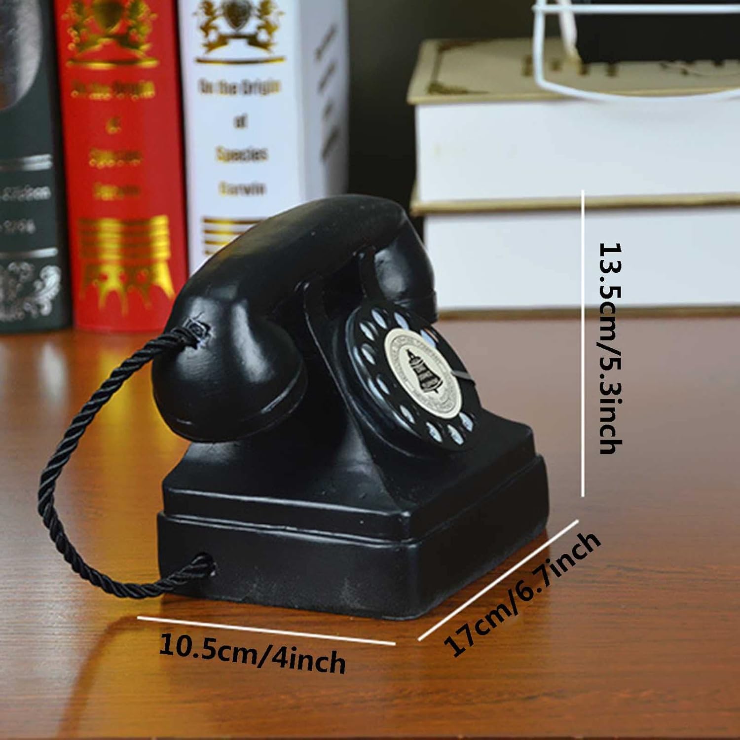 Ornament Decor Office Home Wired Phone Antique Retro Phone Decorative Phones Vintage Fixed Phone Toys Home Decor