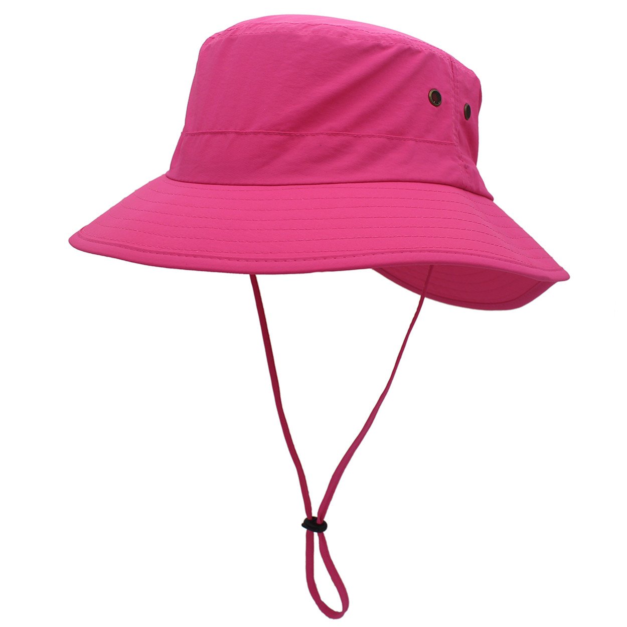 Magracy Women's Rose Red Unisex Upf 50+ Sun Hat Summer Wide Brim Bucket Hat For Safari Hats For Fishing Gardening