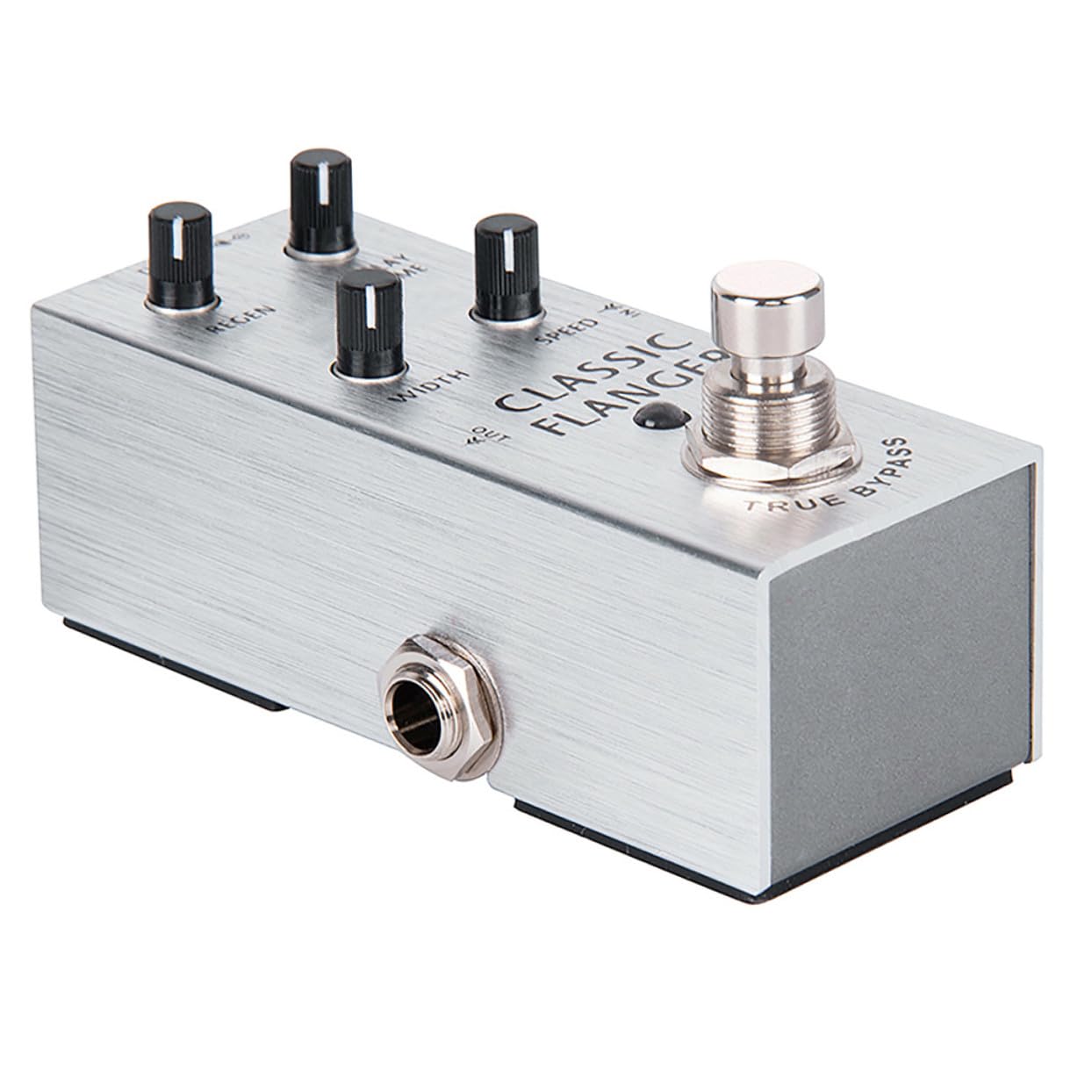 Pedale Flanger per Chitarra Elettrica, Effetto Metal Professionale | Argento, Struttura in Metallo, Uso in Performance , Formato Leggero per Musicisti e Apprendisti