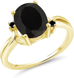 Amazon Com Women S 14k Gold Black Onyx Rings