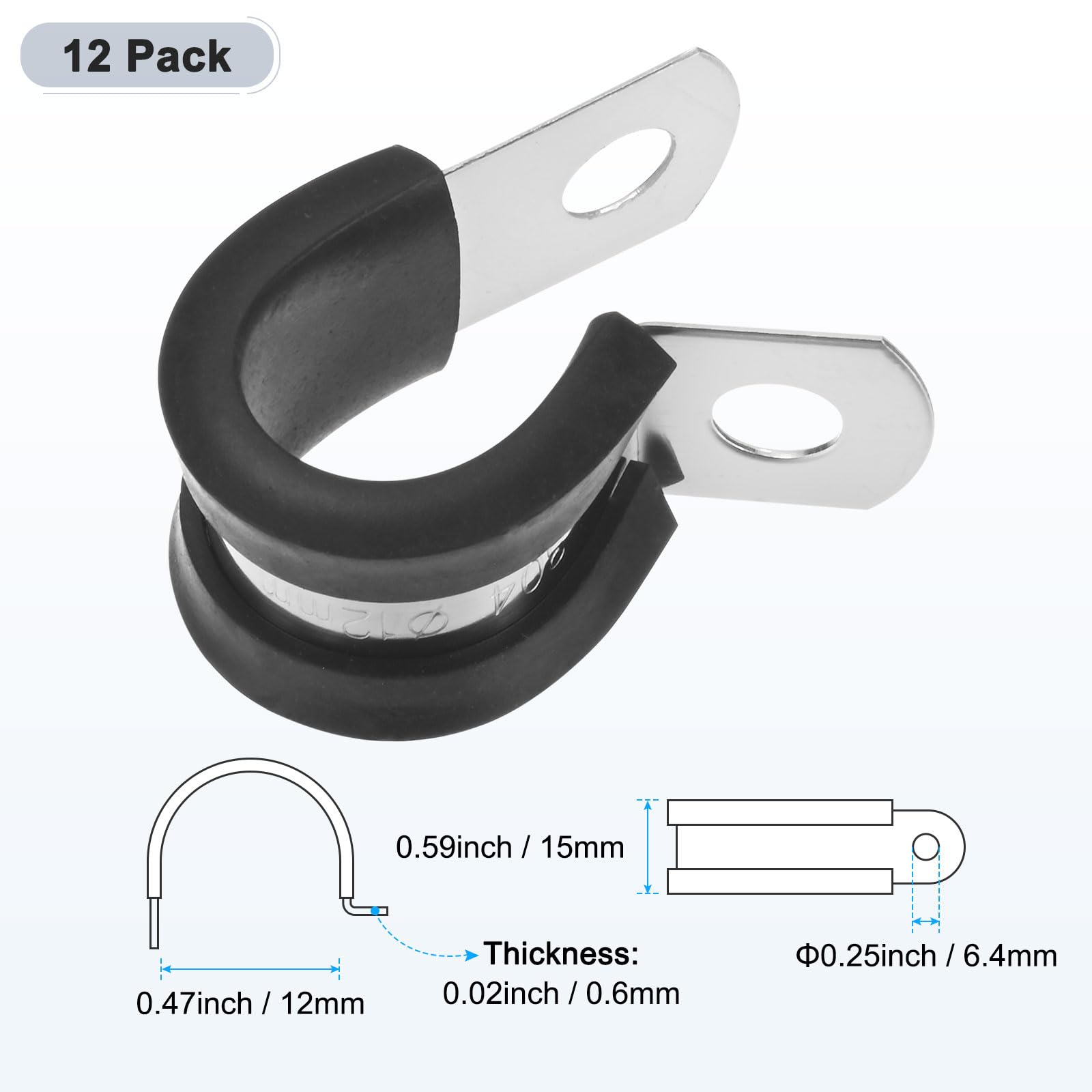 M METERXITY 12-Pack Cable Clamps - Image 3