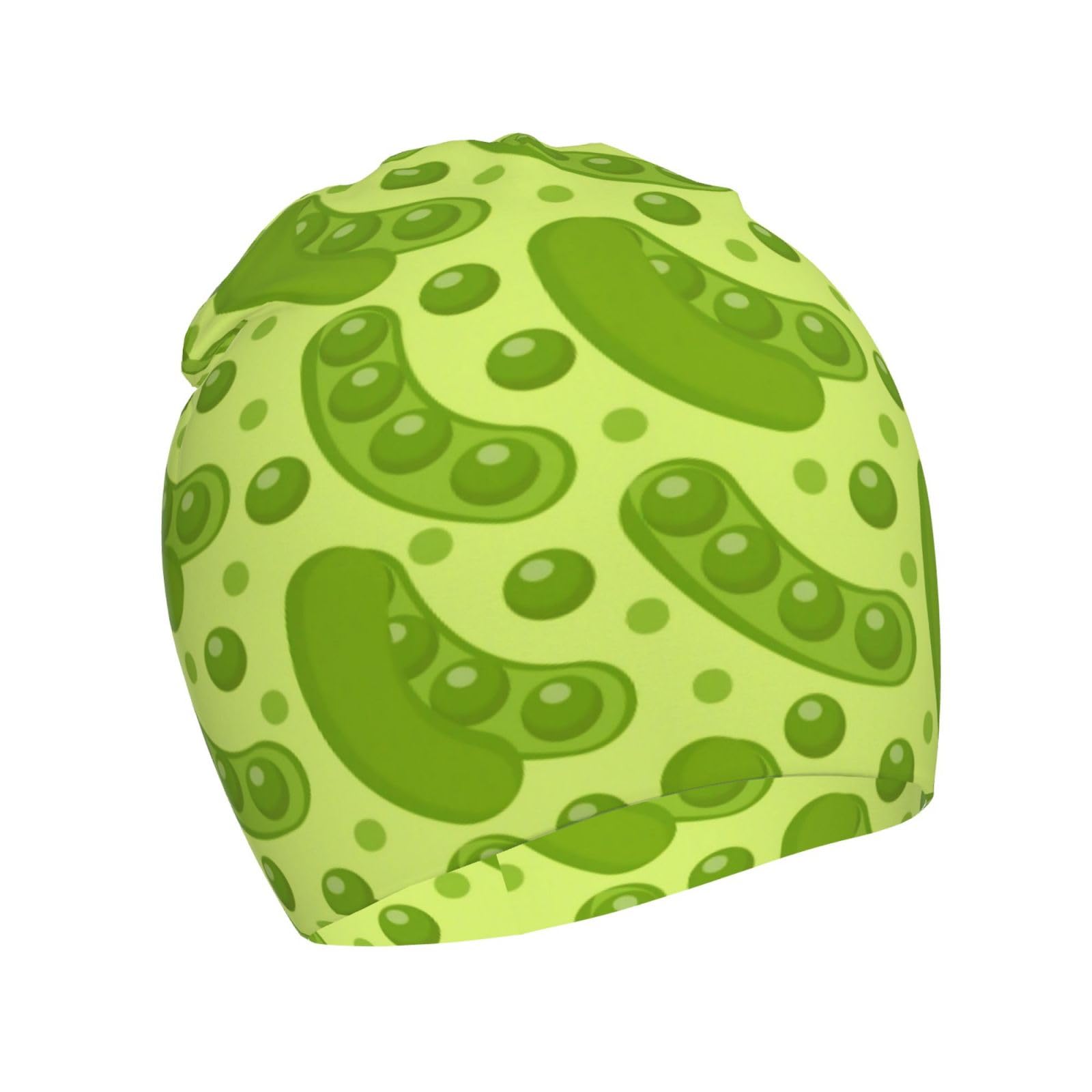 Rqzwdq Cartoon Pea Pattern Kids Beanie Hats Warm Knit Beanie Cap Skull Caps Gifts Decor for Boys Girls White