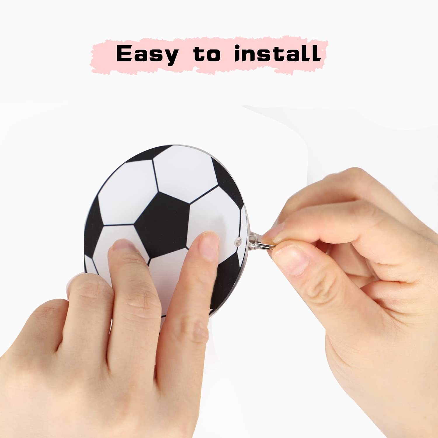 Amazon.co.jp: Wsikafxn サッカーアクリルキーチェーンブランクキット