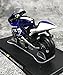 FloZ for Leo for Yamaha for YZR-M1 46 World 2013 White Blue Motorcycle 1/18 Truck Pre-Built Model