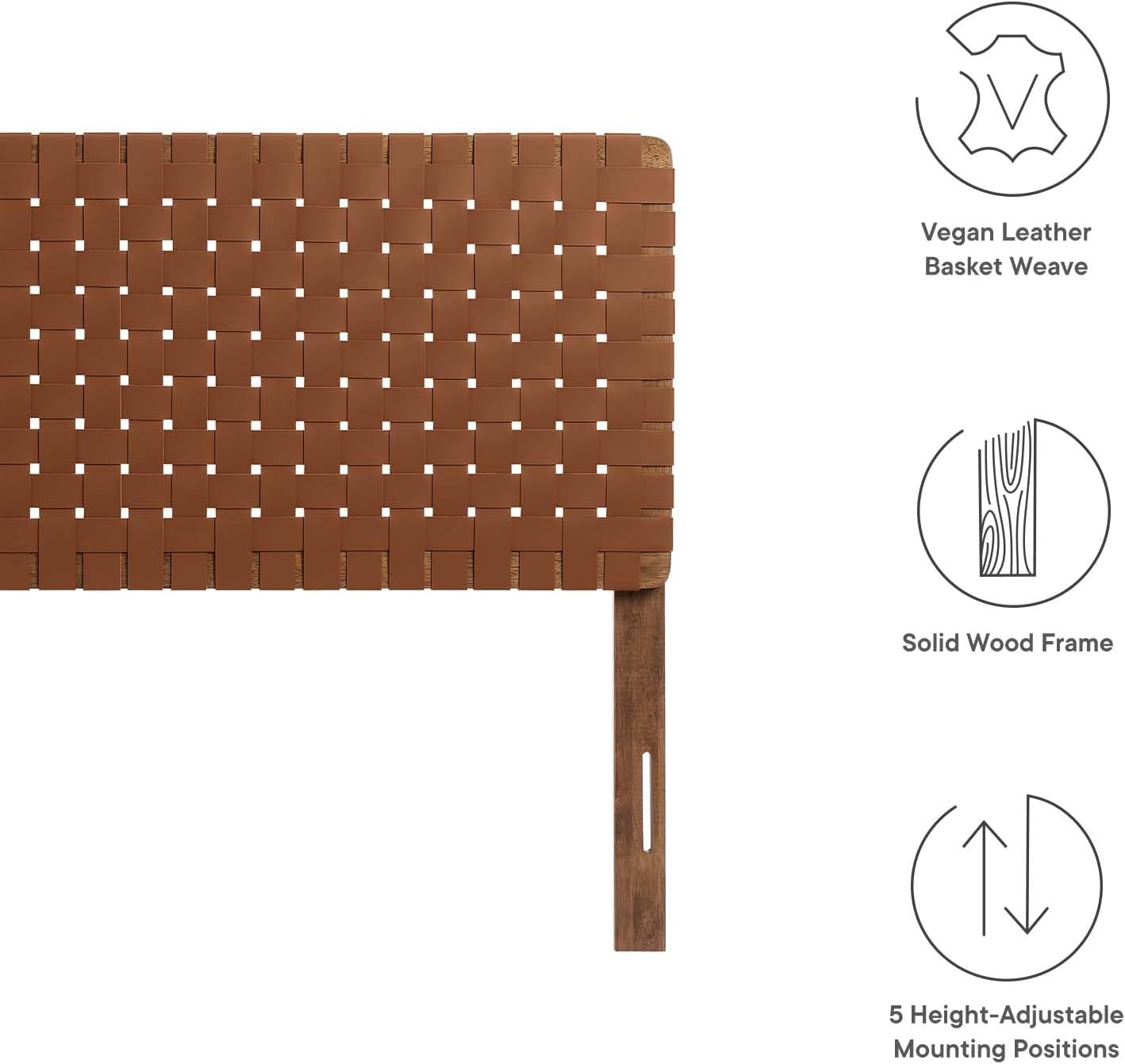 Modway Sparta headboards, Queen, Walnut Brown