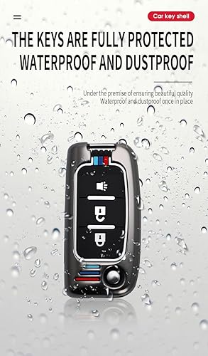 Miniatura 4 de HIBEYO Funda para llavero FOTON Tunland Auman TOANO SAUVANA Accesorios Aleación+Carcasa de TPU con llaveros Smart Remote Auto Key Protector-3