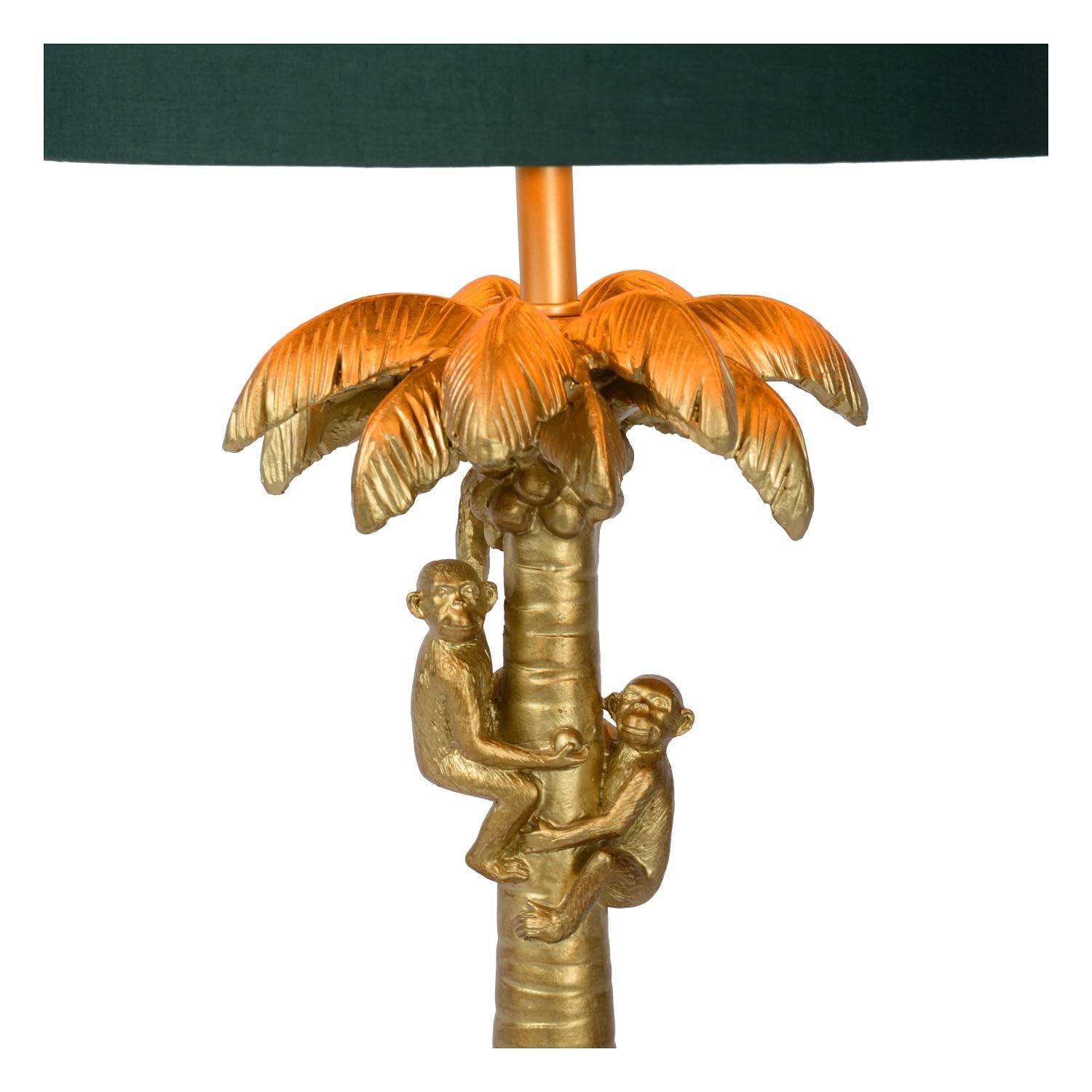 LUCIDE EXTRAVAGANZA COCONUT - Lámpara de mesa - Ø 30,5 cm - 1xE27 - Oro mate/Latón