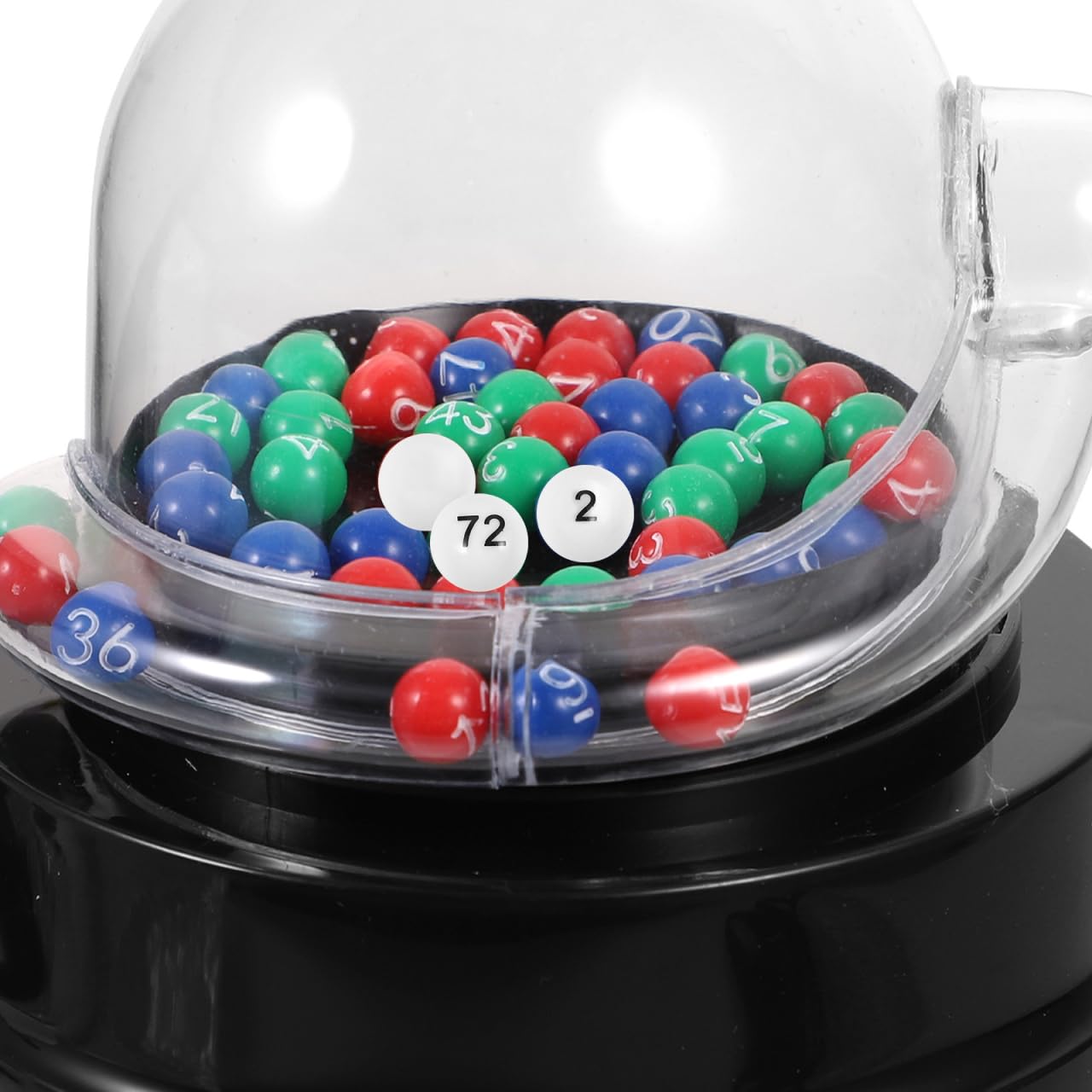 VICASKY Lustige Partybälle 75 Stück Plastik-tombolabälle Nummeriertes Design Geeignet für Bingo Y-Spiele und Events