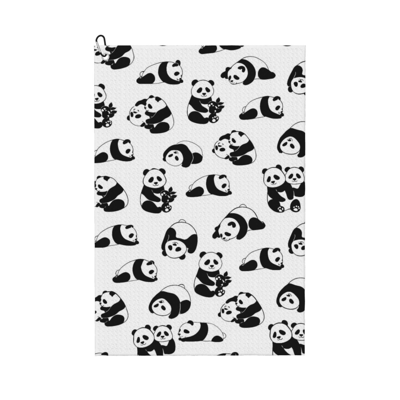 BSDFGSDD Cute Lovely Pandas Golf Towel 24 x 16 inches