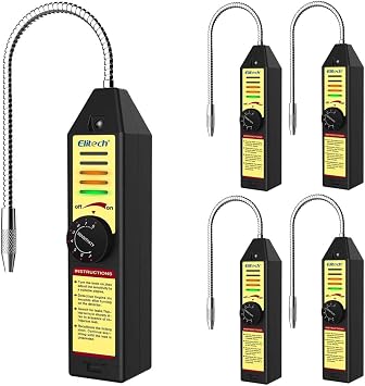 Elitech Refrigerant Leak Detector AC Freon Leak Sniffer R22 R410A R134A R1234YF, WJL-6000S 5PCS