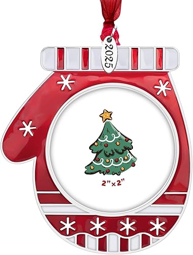 Miniatura 15 de GUOER Adorno para árbol de Navidad 2025, marco de fotos, regalo de vacaciones, decoración del hogar, decoraciones de Navidad, regalos de Navidad