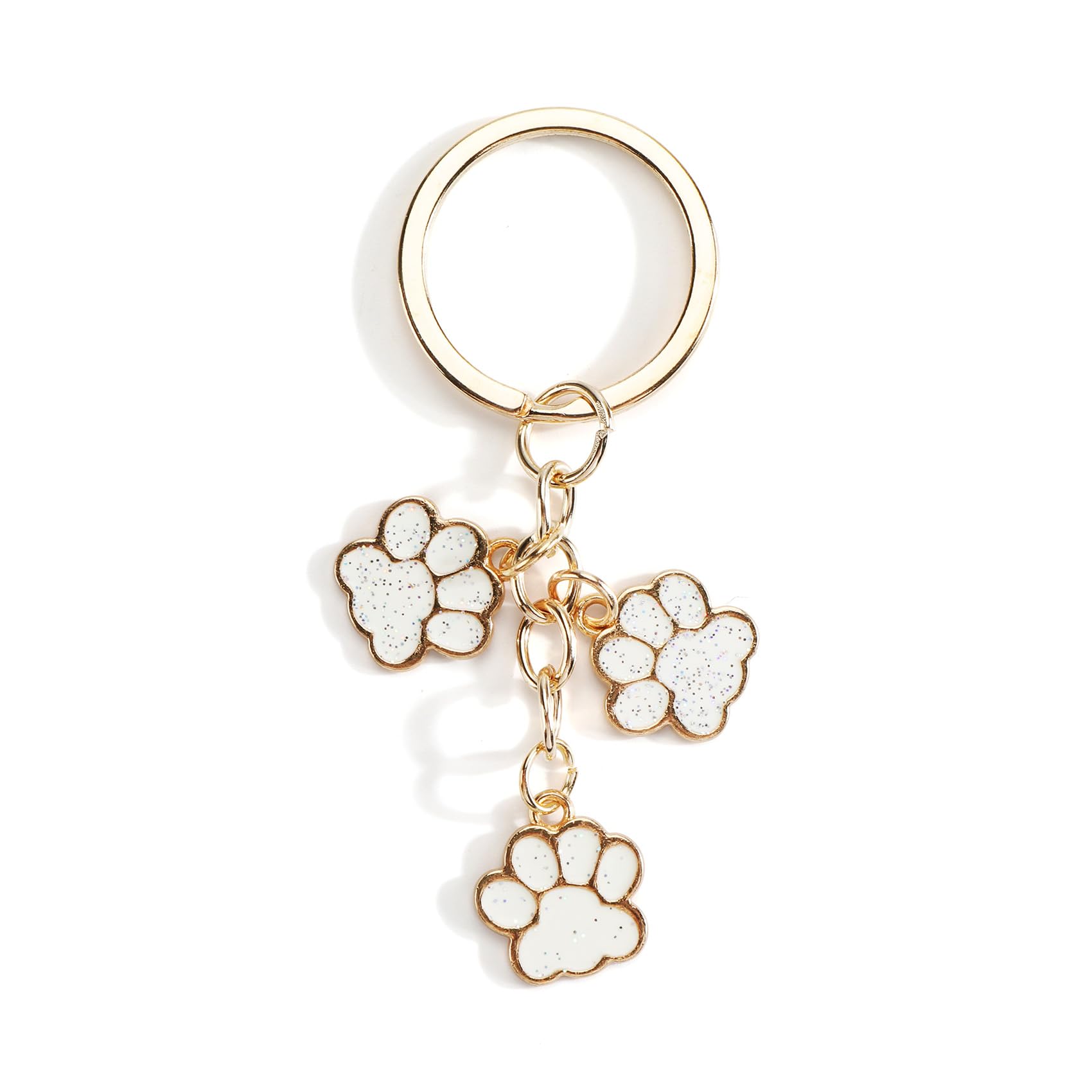 OBEISN Kreativer Schlüsselanhänger Mit Katzenpfotenabdruck, Geschenk Für Frauen, Schwester, Einzigartige Geburtstagsgeschenkideen Für Sie, Süßes Taschenanhänger-Accessoire Für Katzenliebhaber