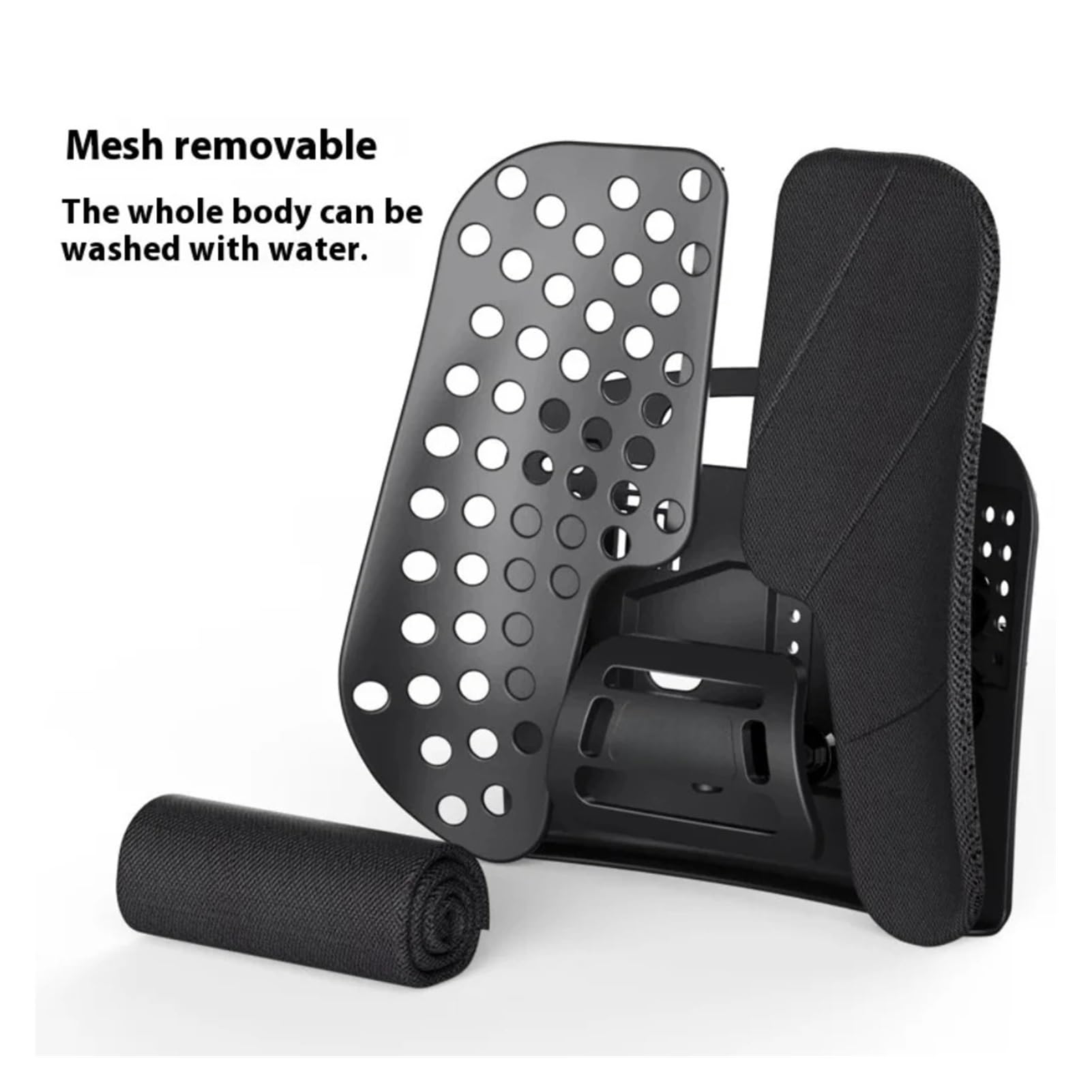 cojín del Asiento de Coche Cojín de Soporte Lumbar portátil Ajustable for Oficina Coche