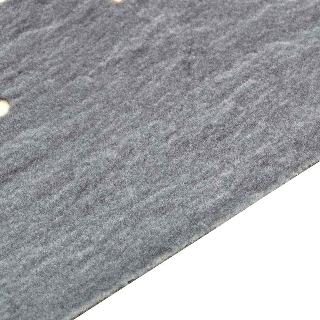 Waschbare Küchenbodenmatte Pfeffer 45x150 cm rutschfestes Design für Flur, Eingang, Balkon, Garten, innen und außen, Schmutzfangmatte, bequem zu reinigen