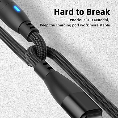P-TECHUK Rotating 60W Super Fast USB C to USB C Magnetic Charging Data Cable - Image 3