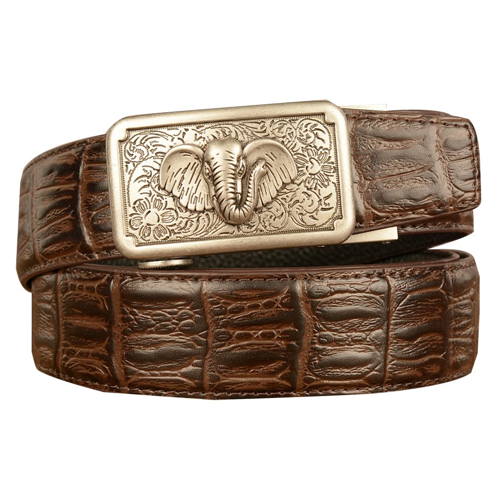 BDAYEK Men's Belt Men'S Colourful Automatic Buckle Belt Antioxidant Stretch F 125Cm 49Inch