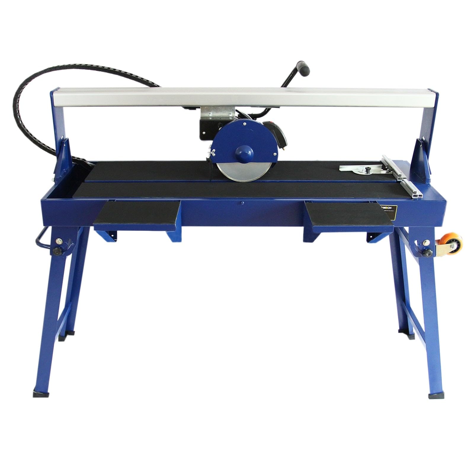Scie à Carrelage sur Table de Sciage de 1200mm, Coupe Carreaux Électrique, Scie de Table, Moteur Robuste de 1400W, Angle de couple 0-45°, Portable [2x Lames Diamantées & Laser Guide de Coupe INCLUS]