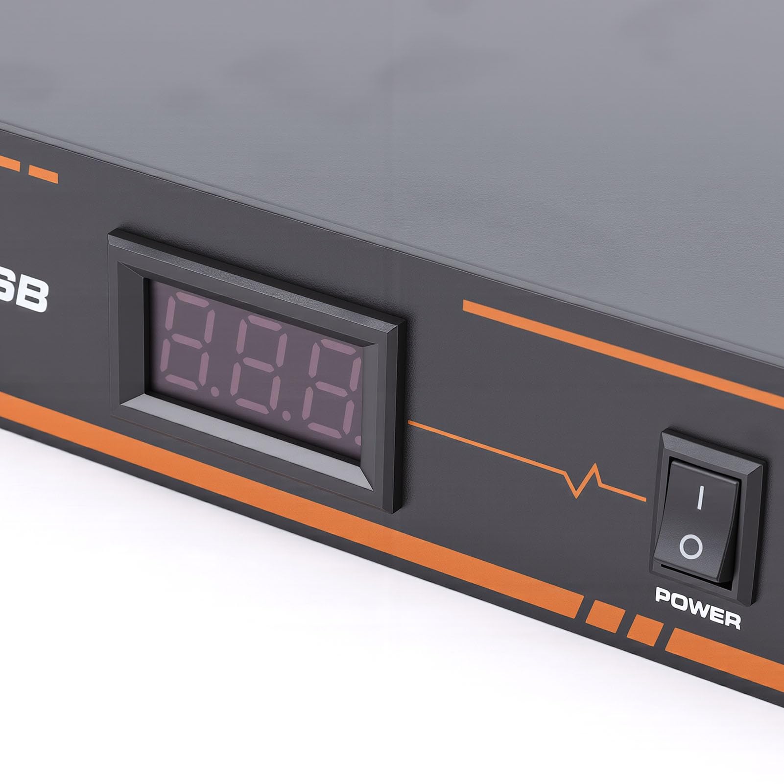 Syrisora Acondicionador de Secuenciador de Potencia de 10 Salidas, Pantalla Digital con Estabilización de Voltaje y Protección contra Sobrecarga, para Equipos de Sonido y (Enchufe europeo)
