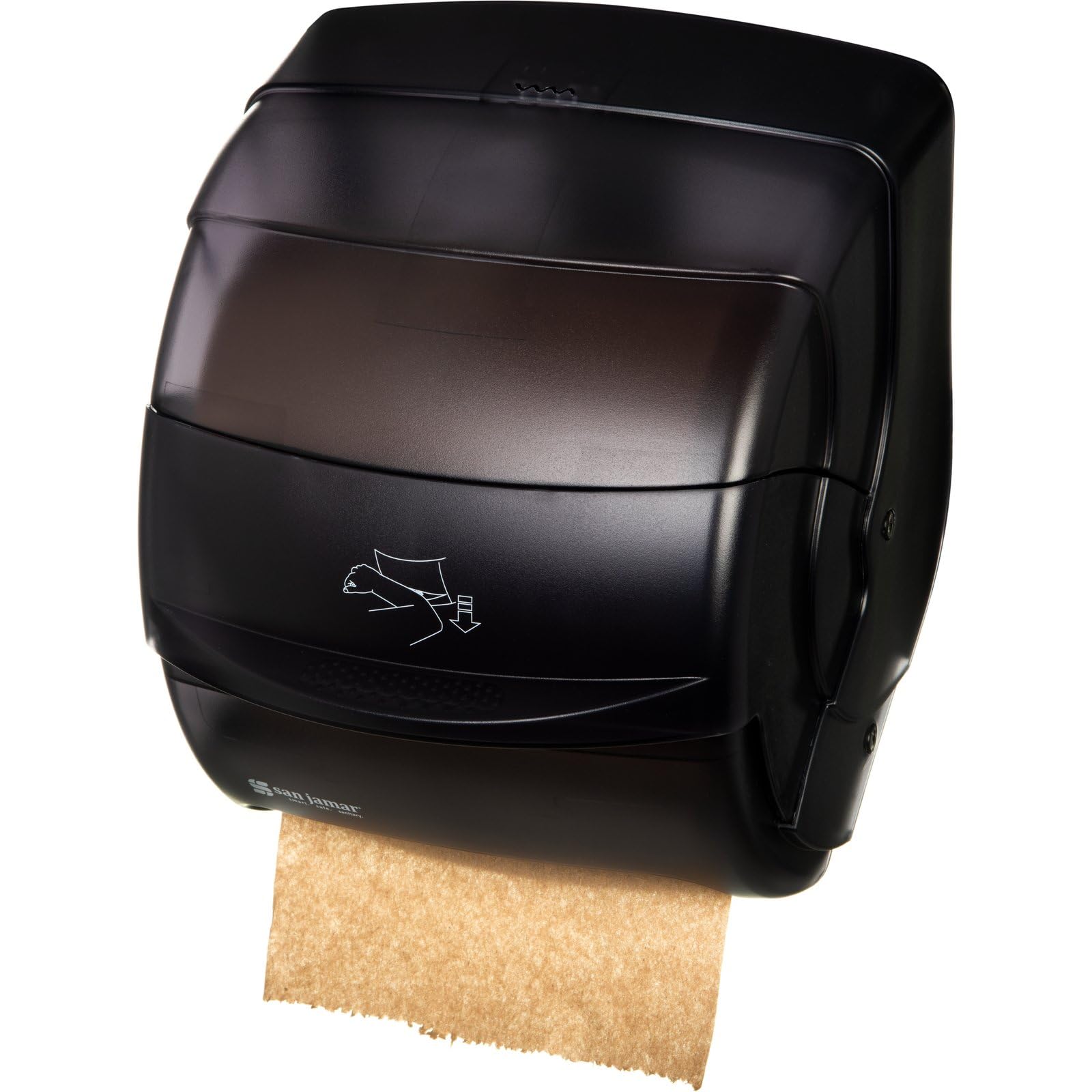 San Jamar T850TBK - Dispensador de toallas de plástico (11 1/2 pulgadas de ancho x 13 1/2 pulgadas de alto x 11 1/4 pulgadas de profundidad), color negro
