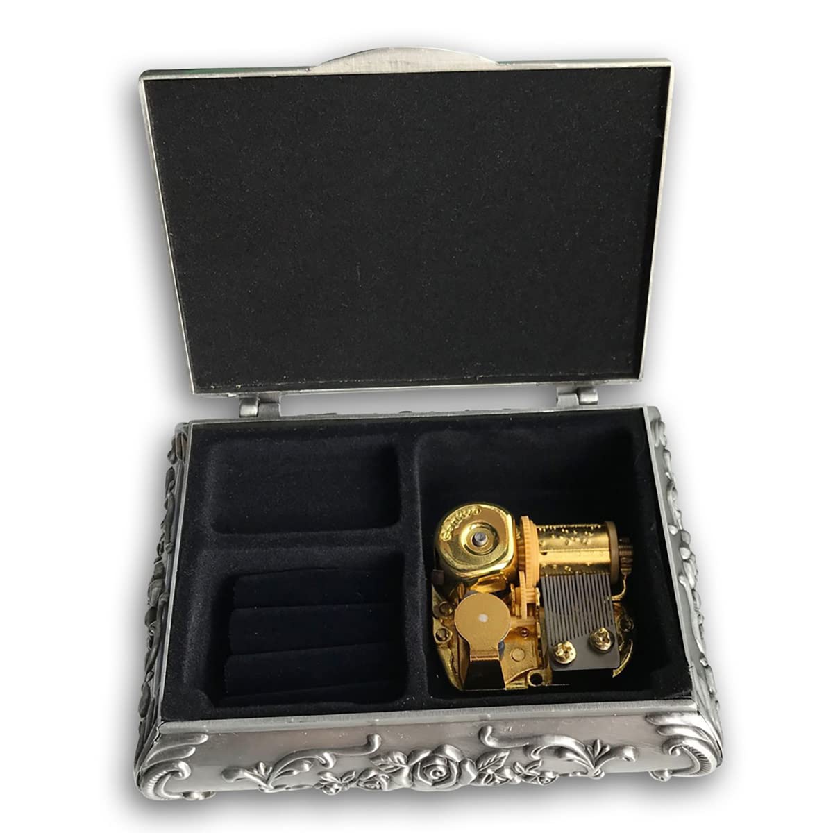 Amazon.co.jp: BinkeGG 錫合金 オルゴール ジュエリーボックス 三協音