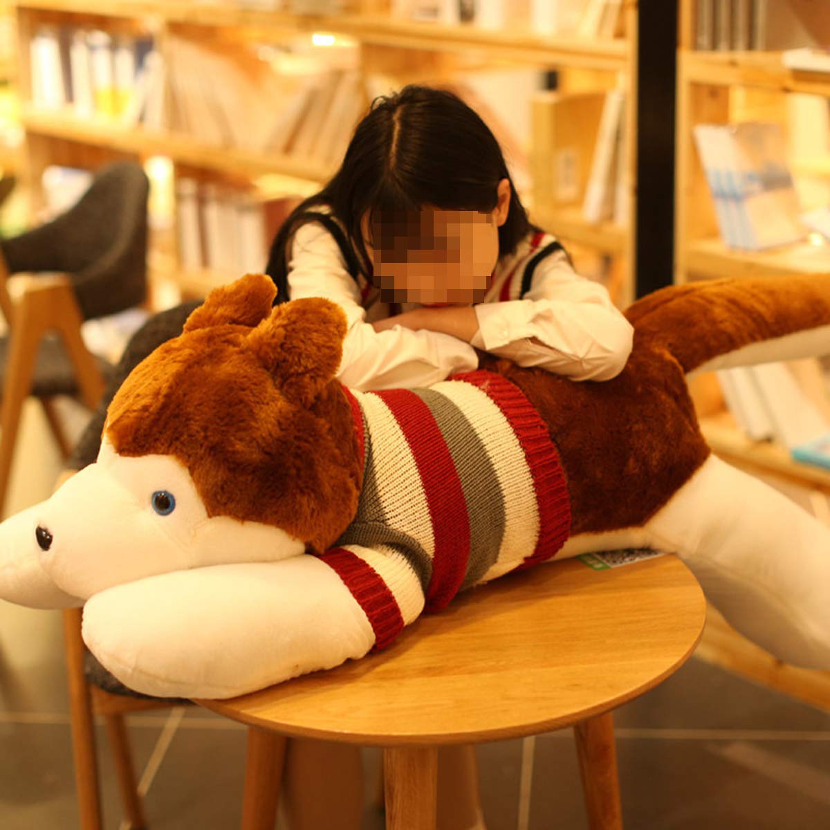 Plush Toys Boys And Girls Soft Huskies Doll Plush Toys Sleeping Pillows Hyena