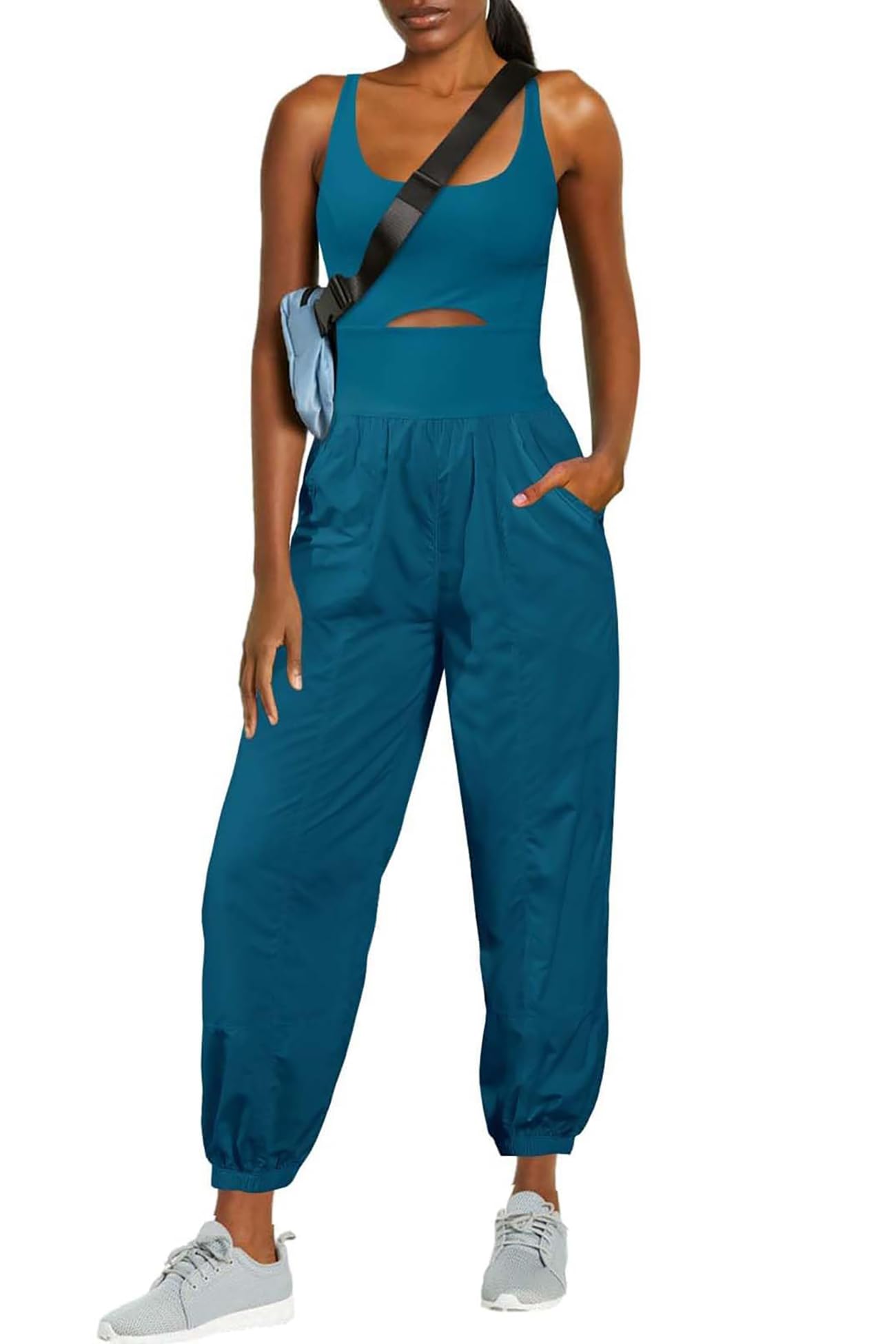 ReachMe Womens Running Onesie Athletic Romper Pants
