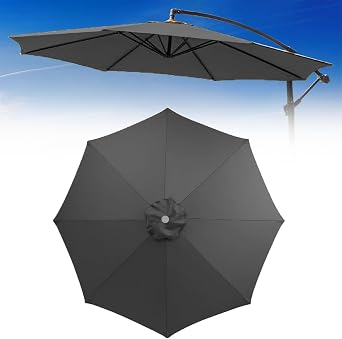7.5ft Market Patio Umbrella Replacement Canopy 9ft Outdoor Umbrella Replacement Top Replacement Cloth for Garden Umbrella 2.0M 2.7M 3.0M Replacement cover for Market Table Umbrella UV Protection