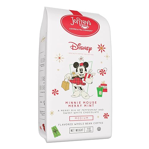 Miniatura 1 de Joffrey's Coffee - Disney Minnie Mouse Merry Mint, colección de café especial de Disney, tostado medio artesanal, café con sabor a chocolate blanco