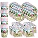 Lovely Pink Horse Birthday Party Supplies Set Plates Napkins Cups Tableware Kit for 16