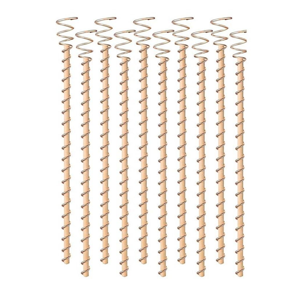Aundhegrtt For Vegetable Garden 10Pcs 30 cm Copper Coil Antennas Electroculture Plant Stakes