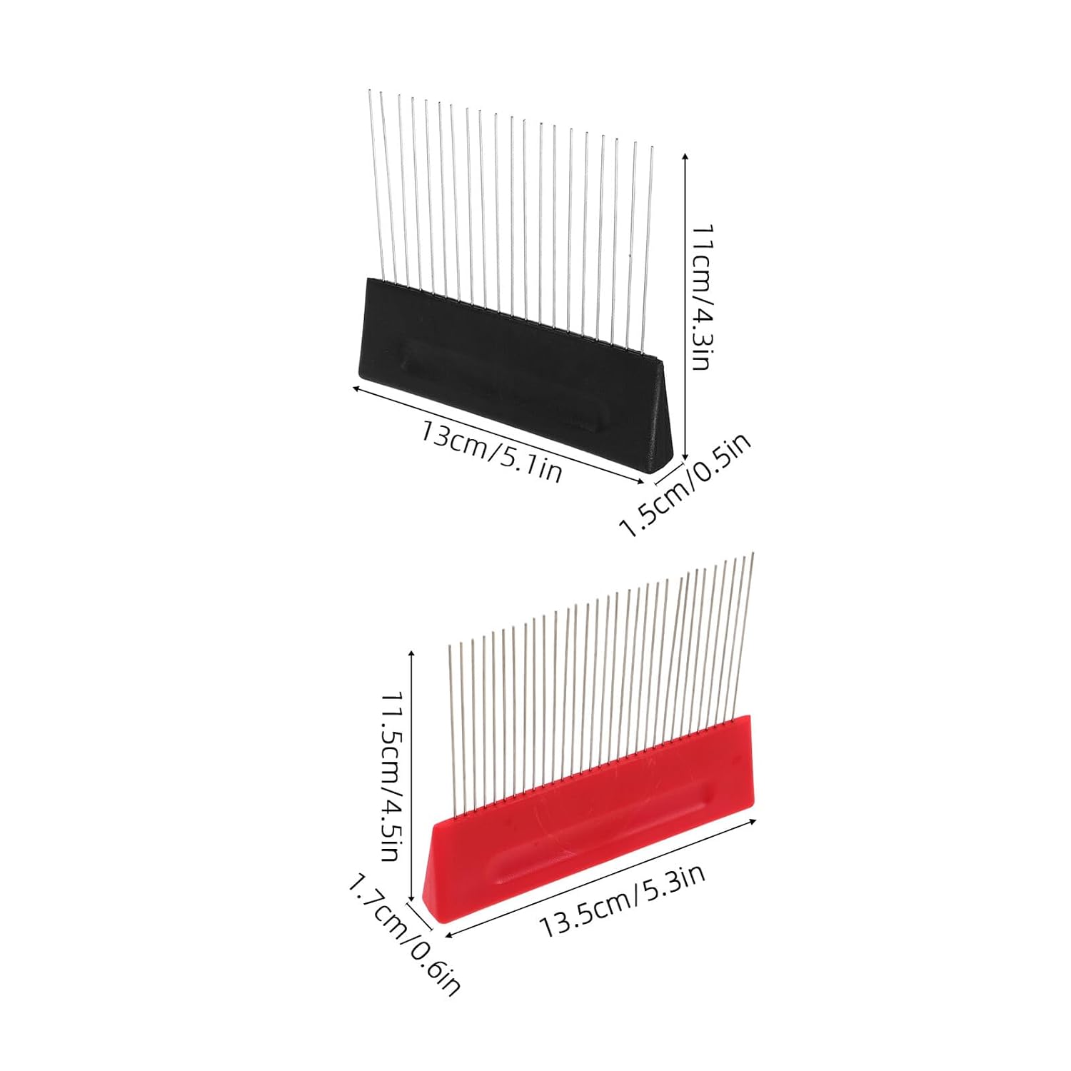 Ciieeo 2pcs Stainless Steel Texture Graining Comb DIY Wall Art Tool for Plaster Scarifier and Floor Decoration Painting Supplies