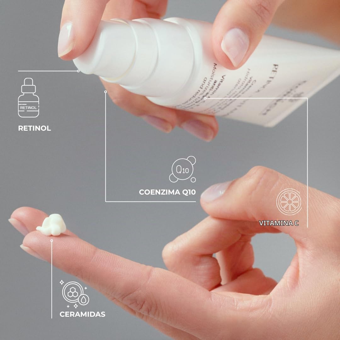 FARMA DORSCH - Retinol + Vitamina C | Crema Facial Antiarrugas Hidratante | Eficacia Clínica Probada: 95% Reducción de Arrugas | Fórmula Vegana y Eficaz | 50 ml