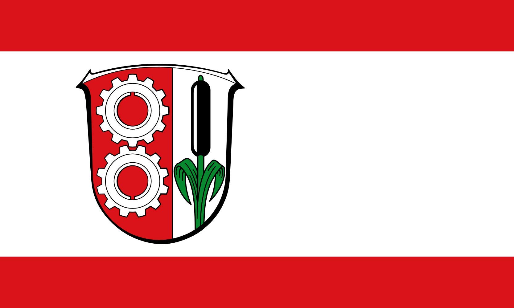 Drapeau Bischofsheim Maintal grand format pour mât extérieur