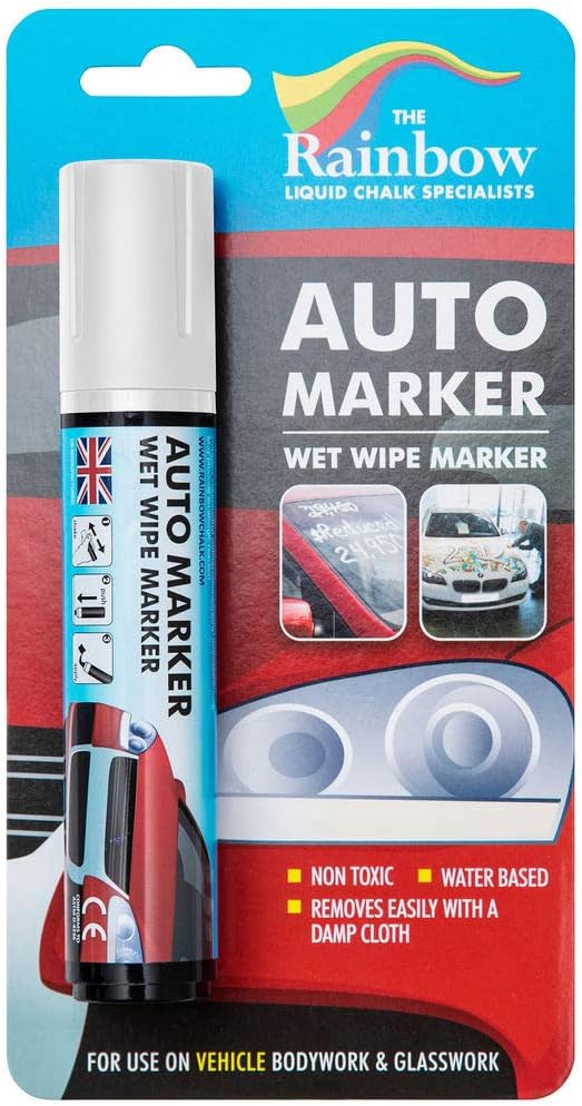 Car Window Marker for Glass Washable Most Surfaces Tire, Windshield, Mirror
