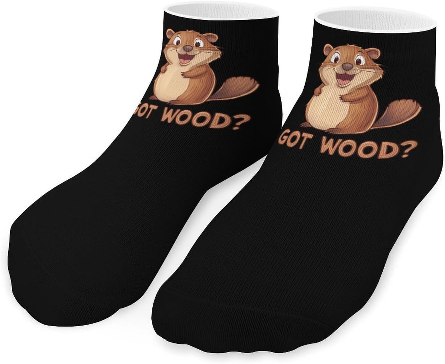 Beaver Got Wood Ankle Socks for Men Women Low Cut Crew Sock Casual Sports Clothing