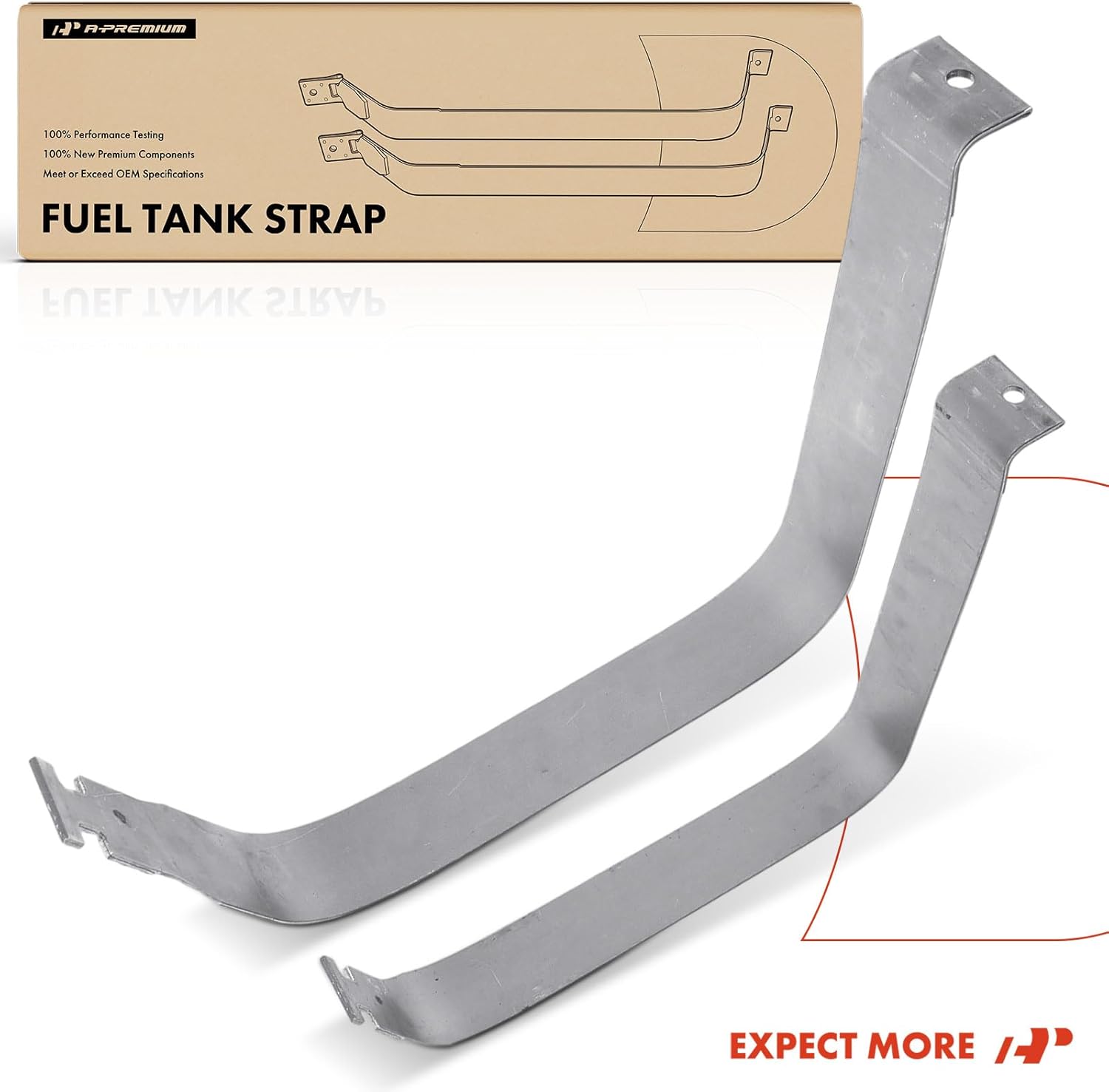 A-Premium Fuel Tank Straps Compatible with Dodge Dakota 1987-2004 2-PC Set