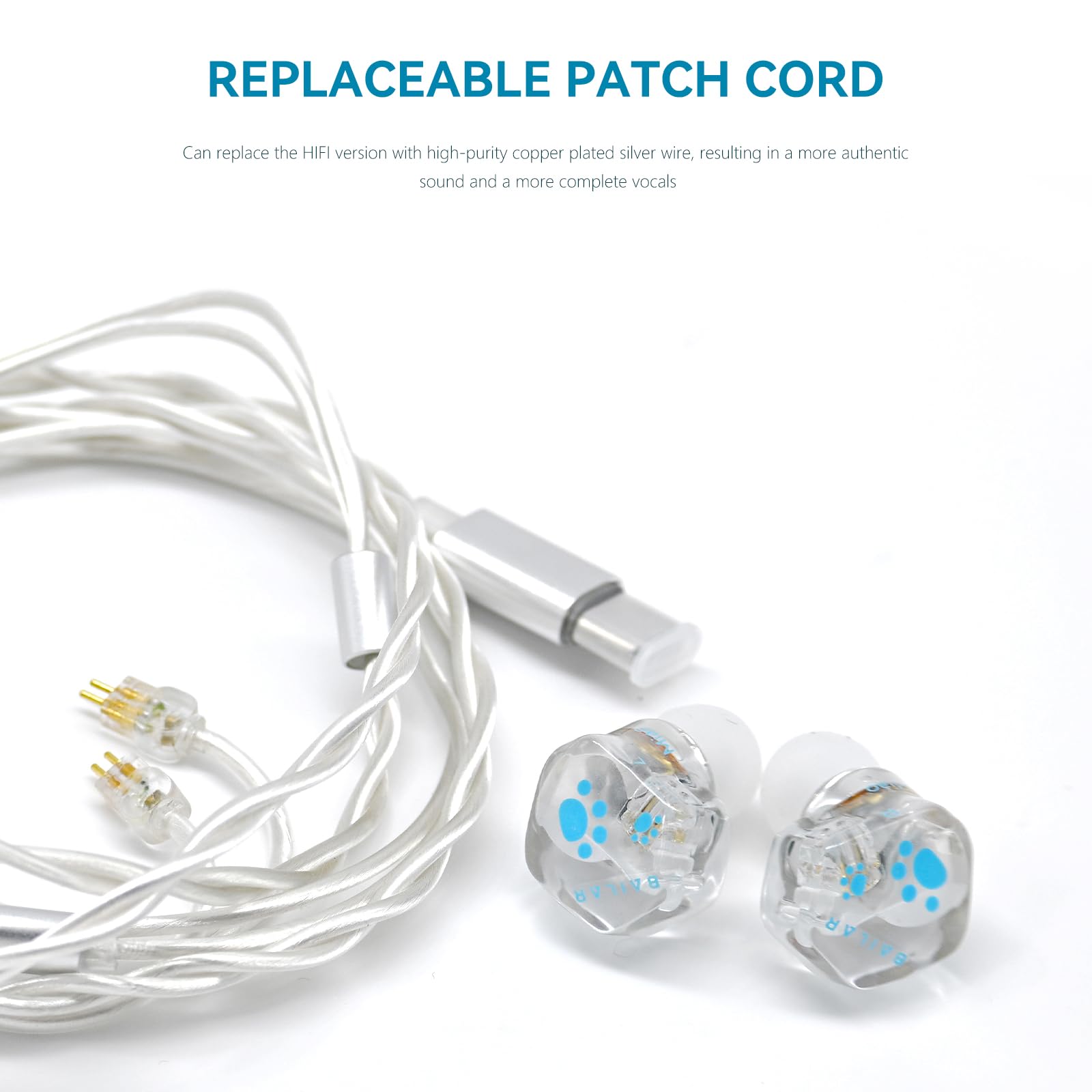 nOmaDAC 2pin 銀線 美品 Amazon.co.jp: 【0.78mm 2Pinリケーブル対応】 インイヤーモニター