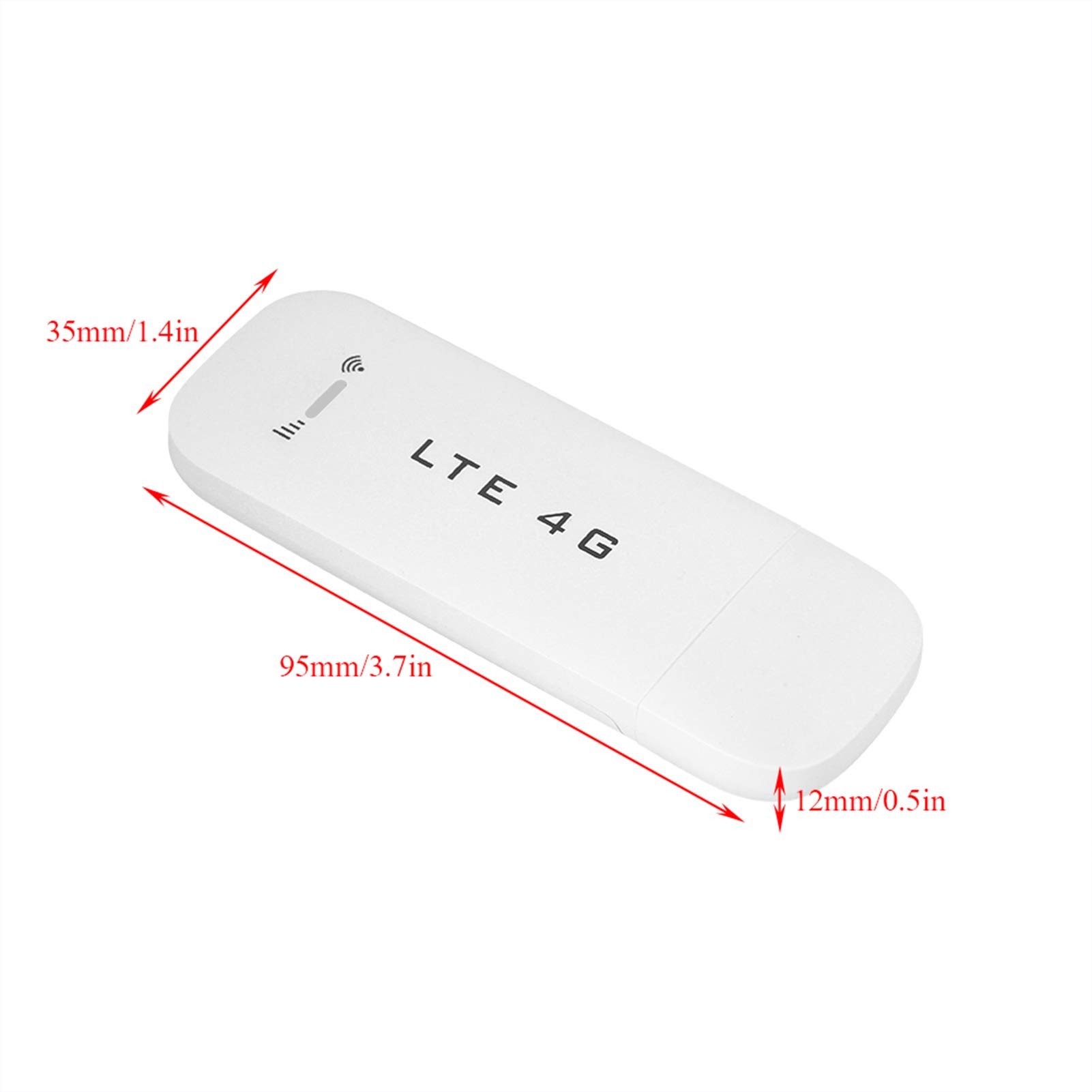 Ejoyous 4G LTE USB Stick, Internet Surfstick Sin Contrato para Laptop WLAN USB Modem Router WiFi Portátil para Viajes Hotspot con Ranura para Tarjeta SIM, hasta 150Mbps para 8 Usuarios (con WiFi)