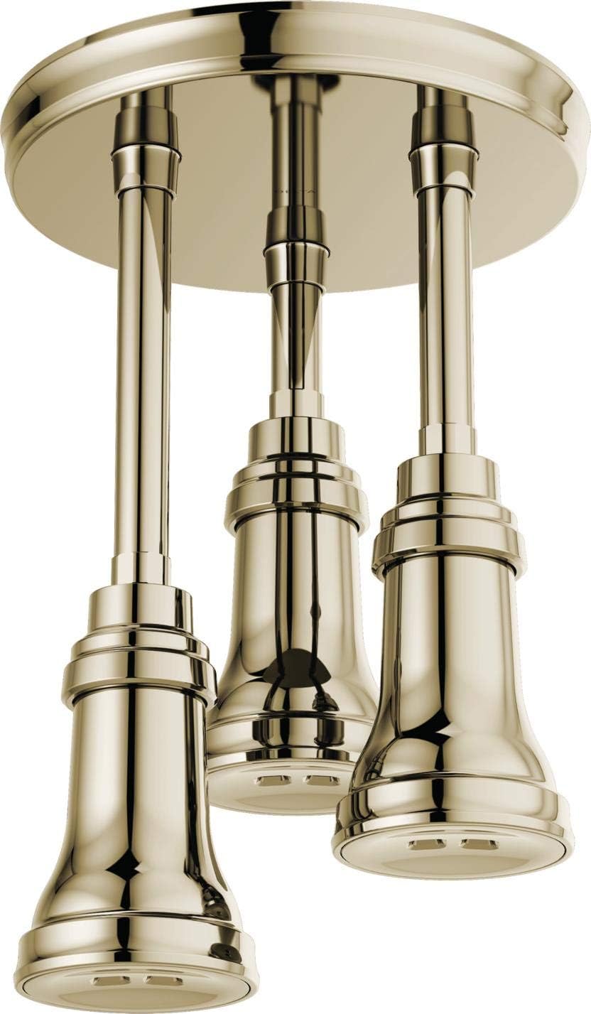 Delta Faucet 57190-PN H2Okinetic Pendant Raincan Shower Head, 1.75 GPM Water Flow, Polished Nickel