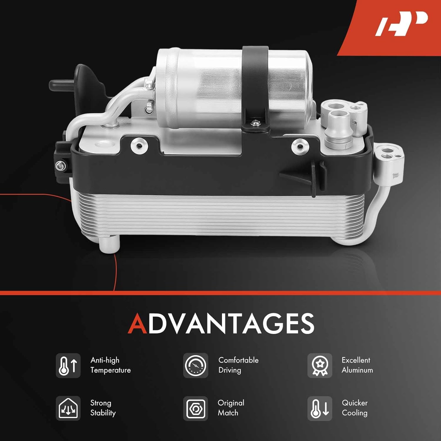 A-Premium Air Conditioning A/C Condenser Compatible with BMW 5 Series 2017-2021, 7 Series 2017-2020, 8 Series 2020-2021