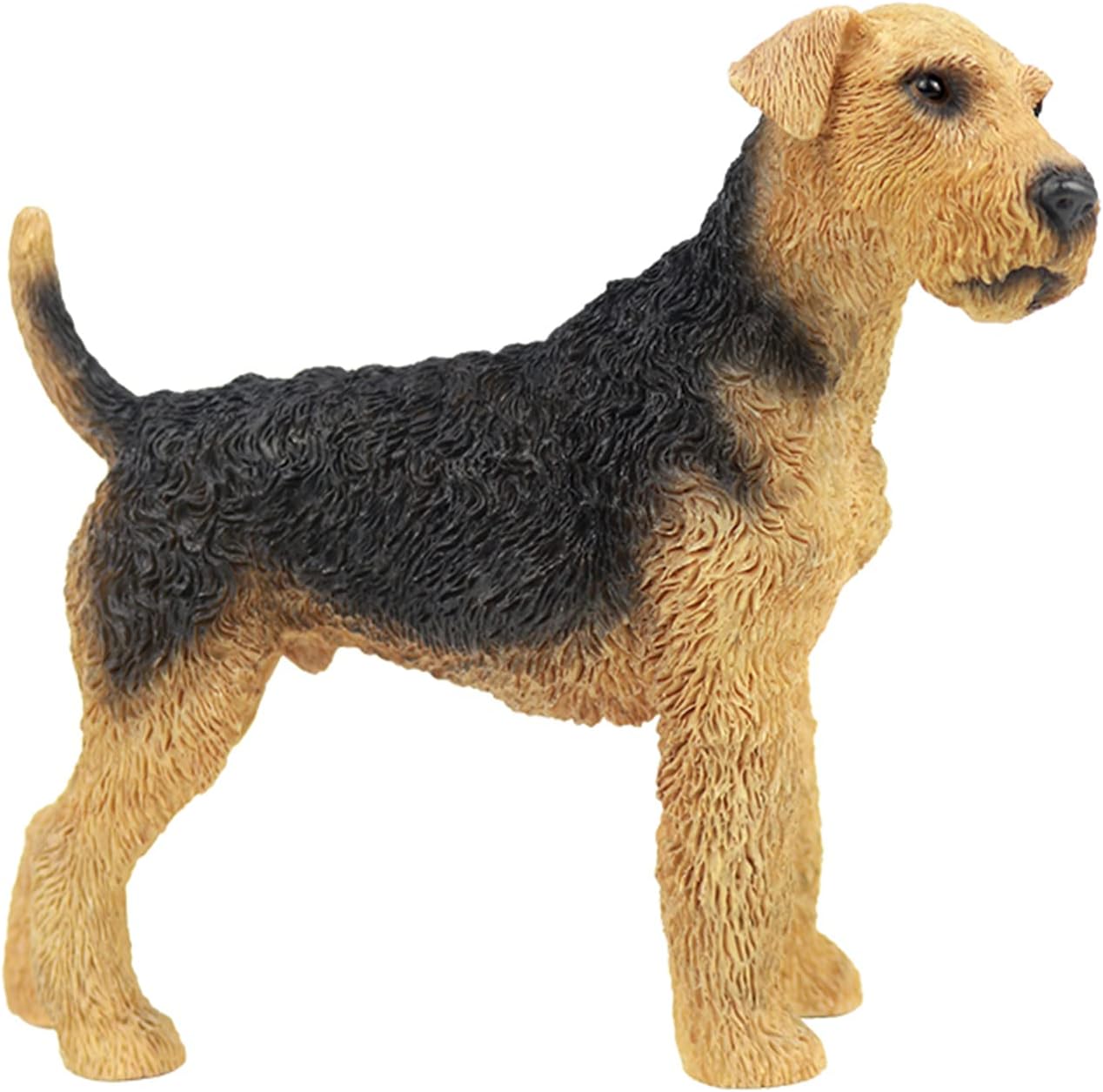 Simulation Dog Model, Pet Statue Decorative Resin Craft Home Desktop Figurine Car Ornaments Decor