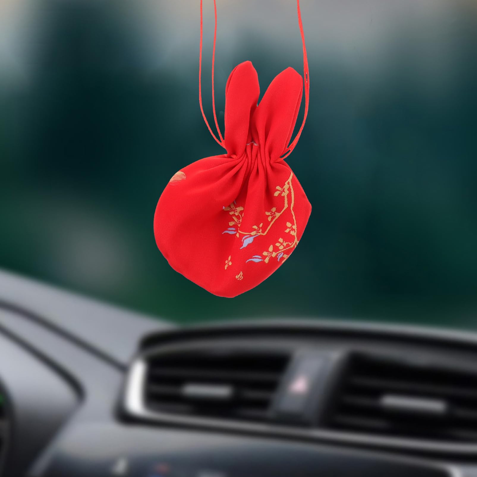 IMIKEYA 4 Sätze Kaninchenbeutel Lavendelsäckchen Fürs Auto Schmuckbeutel Beutel Mit Kordelzug Duftbeutel Lavendelduft Leere Beutel Beutelbeutel Leer Farbiges Seidentuch Rot 10 Stücke * 4