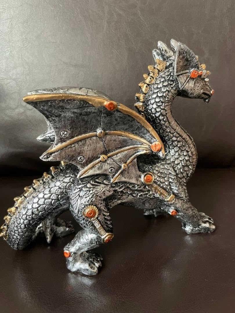 Amazon.co.jp: メカニカル ドラゴン 竜 置物 機械 インテリア
