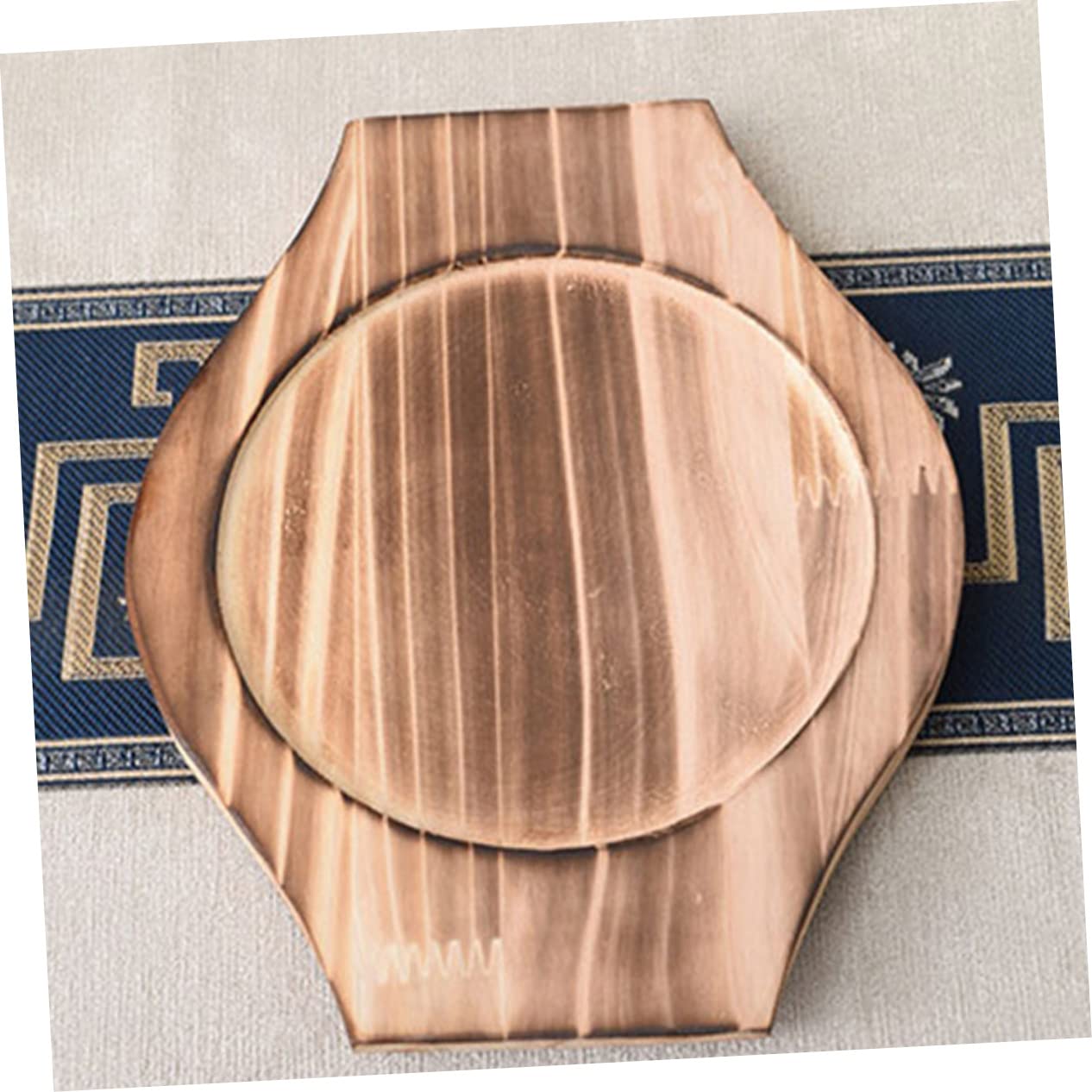 Amosfun 10st Schale Aus Stein - Schüsselmatte Aus Stein Rundes Tablett Tischsets Für Den Esstisch Essmatte Topfuntersetzer Für Heiße Untersetzer Topfhalter Kreistablett Rührschüsseln Holz